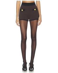L'Agence - 'Agence Lumi Trim Knit Micro Short - Lyst