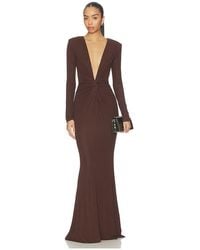 Michael Costello - ROBE DE SOIRÉE ACQUA en Brown - Lyst