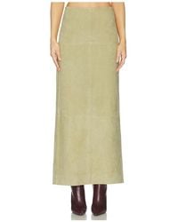 SRG - Sonya Suede Skirt - Lyst