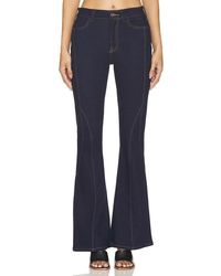 7 For All Mankind - HIGH-WAIST-HOSE MIT WEITEM BEIN ALI - Lyst