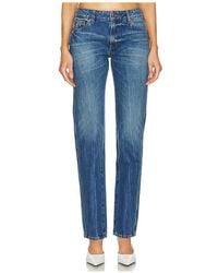 GRLFRND - Isabel Low Rise Straight Jeans - Lyst
