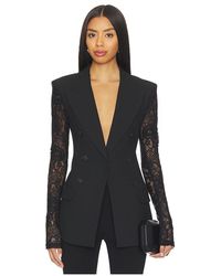 Smythe - Lace Sleeve Not A Db Blazer - Lyst
