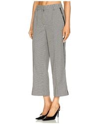 Jonathan Simkhai - Miki Cropped Button Hem Pant - Lyst