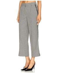 Jonathan Simkhai - Miki Cropped Button Hem Pant - Lyst
