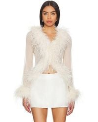 bubish - Gigi Feather Blouse - Lyst