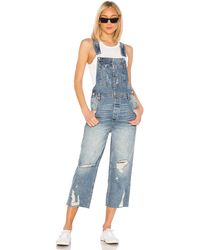 Free People Комбинезон BAGGY Bf В Цвете Светлый Деним. Размер 26 (также В 27). - Синий