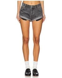 One Teaspoon - Bandits Low Waist Denim Short - Lyst