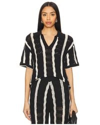 Central Park West - Oberteil Novelty Stitch Polo - Lyst