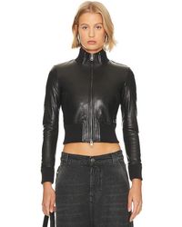 DIESEL - Hung Leather Jacket - Lyst