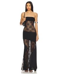 Indah - Victoria Solid Bandeau Gown - Lyst