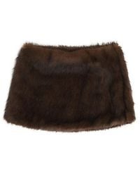 Source Unknown - Edmea Faux Fur Scarf - Lyst