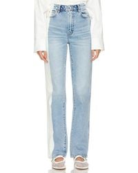 GRLFRND - Sara Super High-Rise Straight Jeans - Lyst