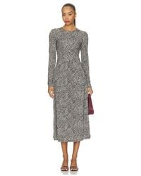Sea - Charlize Print Longsleeve Crew Dress - Lyst