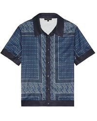 Central Park West - Foulard Print Buttondown Shirt - Lyst