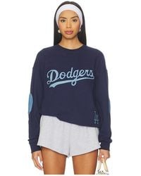 Terez - X Revolve Dodgers Denim Logo Sweater - Lyst