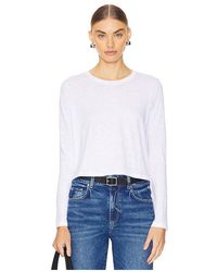 Goldie - Long Sleeve Cropped Boy Crew Shirt - Lyst