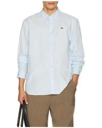 Lacoste - Camisa En Color Azul Talla (También En 40, 42, 44, 46) - Lyst
