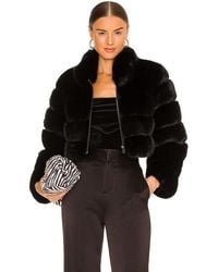 Adrienne Landau - Faux Fox Fur Jacket - Lyst