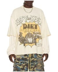 DIET STARTS MONDAY - Hot As Hell Layered Long Sleeve Tee - Lyst