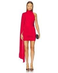ANDAMANE - Waverly Mini Cape-Effect Mini Dress - Lyst