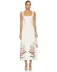 Clea - Charlie Pleat Dress - Lyst