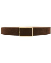 B-Low The Belt - Milla Croco Suede Belt - Lyst