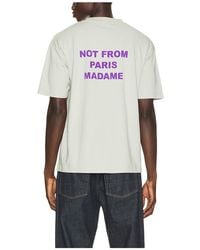 Drole de Monsieur - Bold Slogan Tee Shirt - Lyst