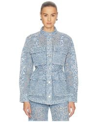 Veronica Beard - Lane Jacket W/ Burnout Floral - Lyst