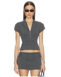GUIZIO - Mollie Cap Sleeve Blazer - Lyst