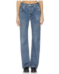 Rag & Bone - Rb Miramar Fleece Shea Full Length Jeans - Lyst