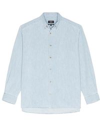 A.P.C. - Chemise Mathias Long Sleeve Shirt - Lyst