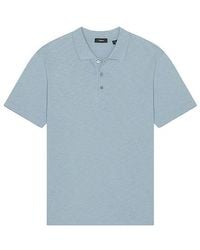 Theory - Bron Cotton Polo - Lyst