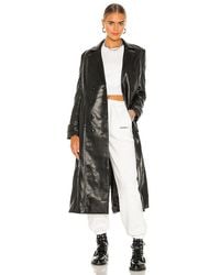 Bardot - Faux Leather Trench Coat - Lyst
