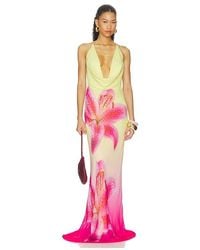 Runaway the Label - Juliana Cowl High Slit Maxi Dress - Lyst