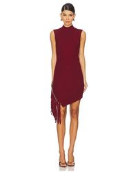 Jonathan Simkhai - Asymmetric Fringe Hem Mini Dress - Lyst