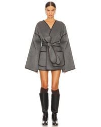 Helsa - Mantel Wool Blend Blanket - Lyst