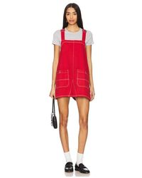 Free People - X We The Free Overall Smock Mini Dress - Lyst