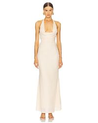 Amelie Teje - Langes Neckholder-Kleid Veuve - Lyst
