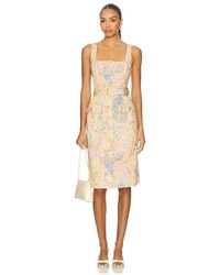L'Agence - Idy Button Front Tank Dress - Lyst