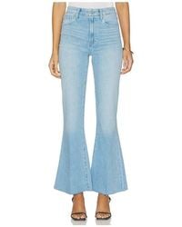 PAIGE - Marlow Skimmer Undone Hem Seamed Belt Loops Flare Jeans - Lyst