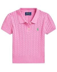 Polo Ralph Lauren - Kids Mini Cable Knit Polo - Lyst
