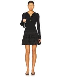 Ganni - Melange Rib Knit Mini Dress - Lyst