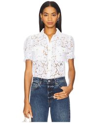 Generation Love - Camisa Encaje Maude En Color Blanco Talla (También En M, S, Xl, Xs) - Lyst