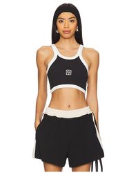 Araminta James - Monogram Cropped Tank - Lyst
