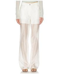 Helmut Lang - Sheer Bootcut Pant - Lyst