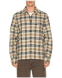 Fred Perry - Textured Check Overshirt - Lyst