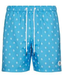 Original Penguin - 7 Volley All Over Print Re-Pete Swim Trunk - Lyst