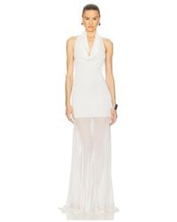 Helsa June Knit Bodysuit Dress in White | Lyst