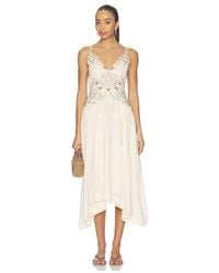 Free People - X Revolve Dusty Bloom Embroidered Maxi Dress - Lyst