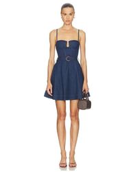 Karina Grimaldi - Lola Denim Mini Dress - Lyst